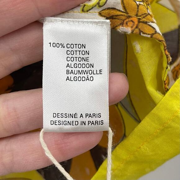 NWT Antik Batik S / 38 Bahia Blouse Top Long Sleeve Yellow *read description - Picture 12 of 16